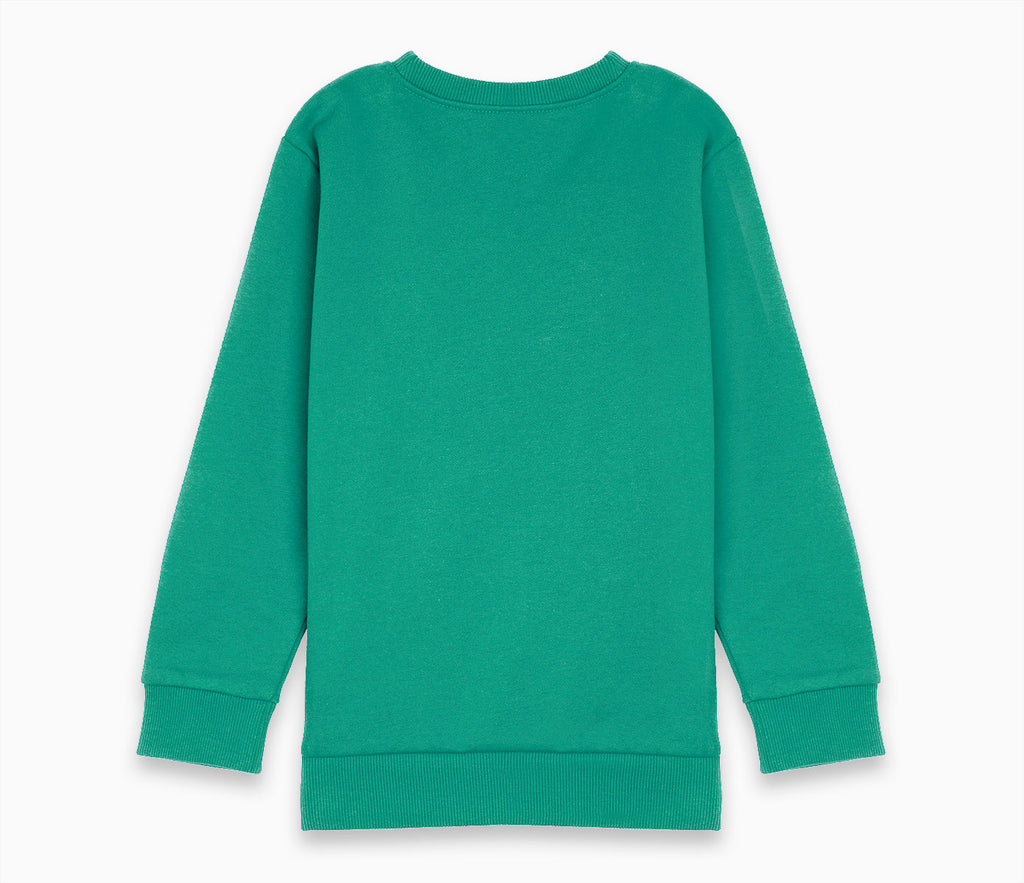 Round Neck Sweatshirt - Jade Green