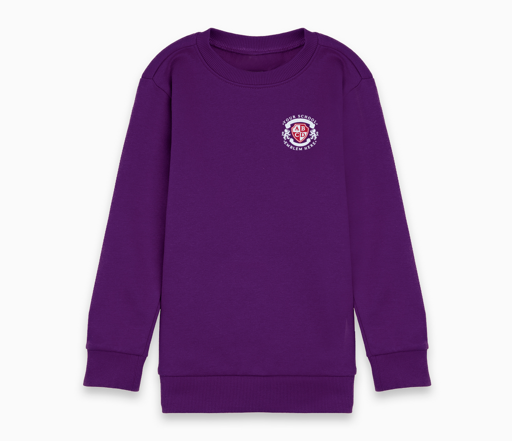 Round Neck Sweatshirt - Purple
