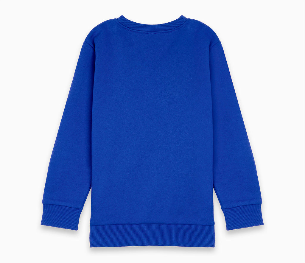 Round Neck Sweatshirt - Royal Blue