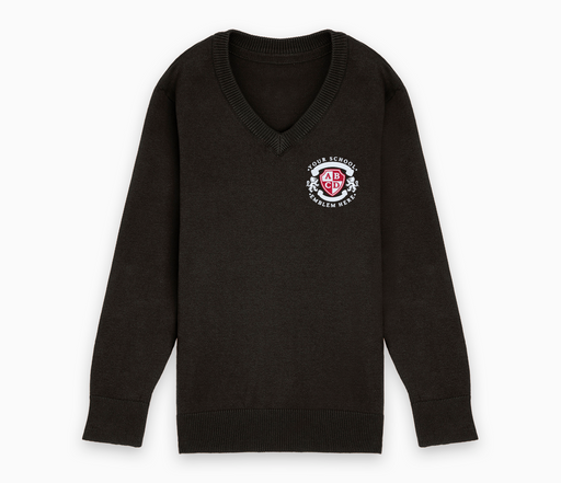 Lightweight V-Neck Cotton Jumper - Dark Grey
