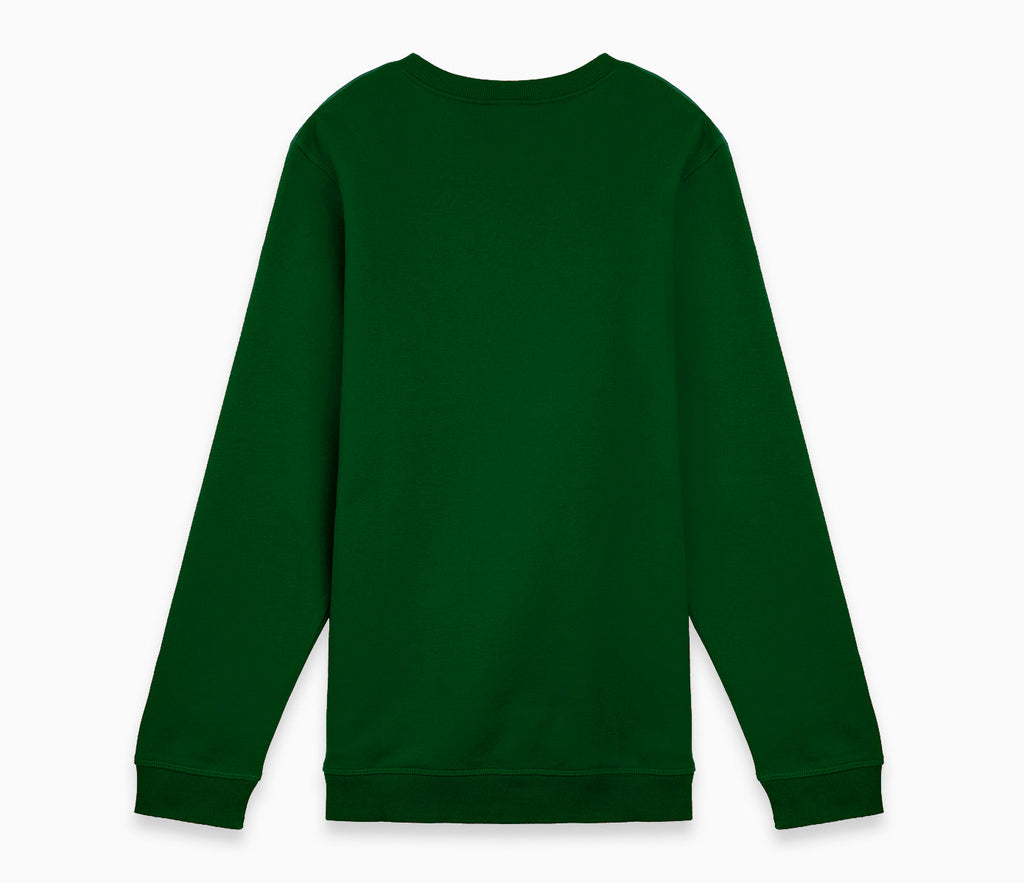V-Neck Sweatshirt - Bottle Green