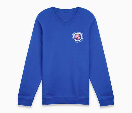 V-Neck Sweatshirt - Bright Royal Blue