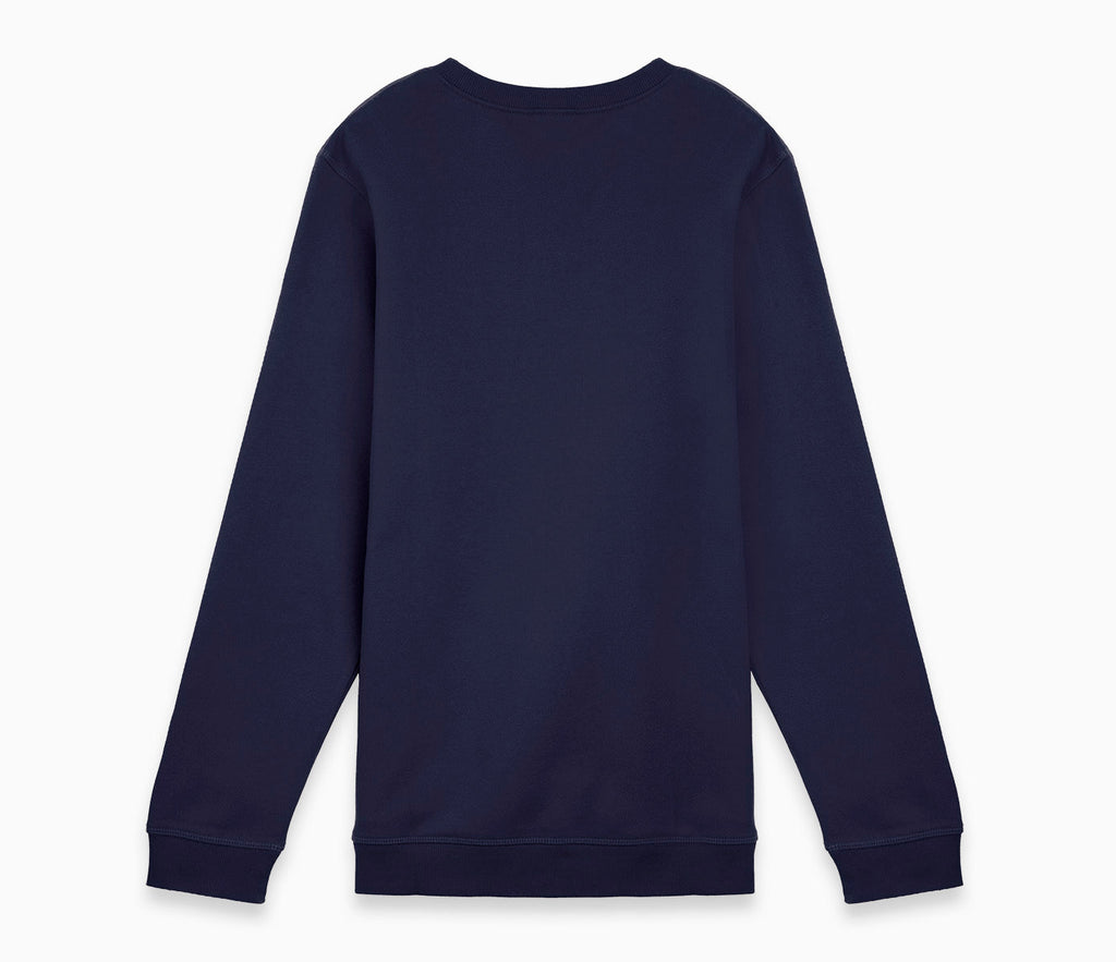 V-Neck Sweatshirt - Navy Blue