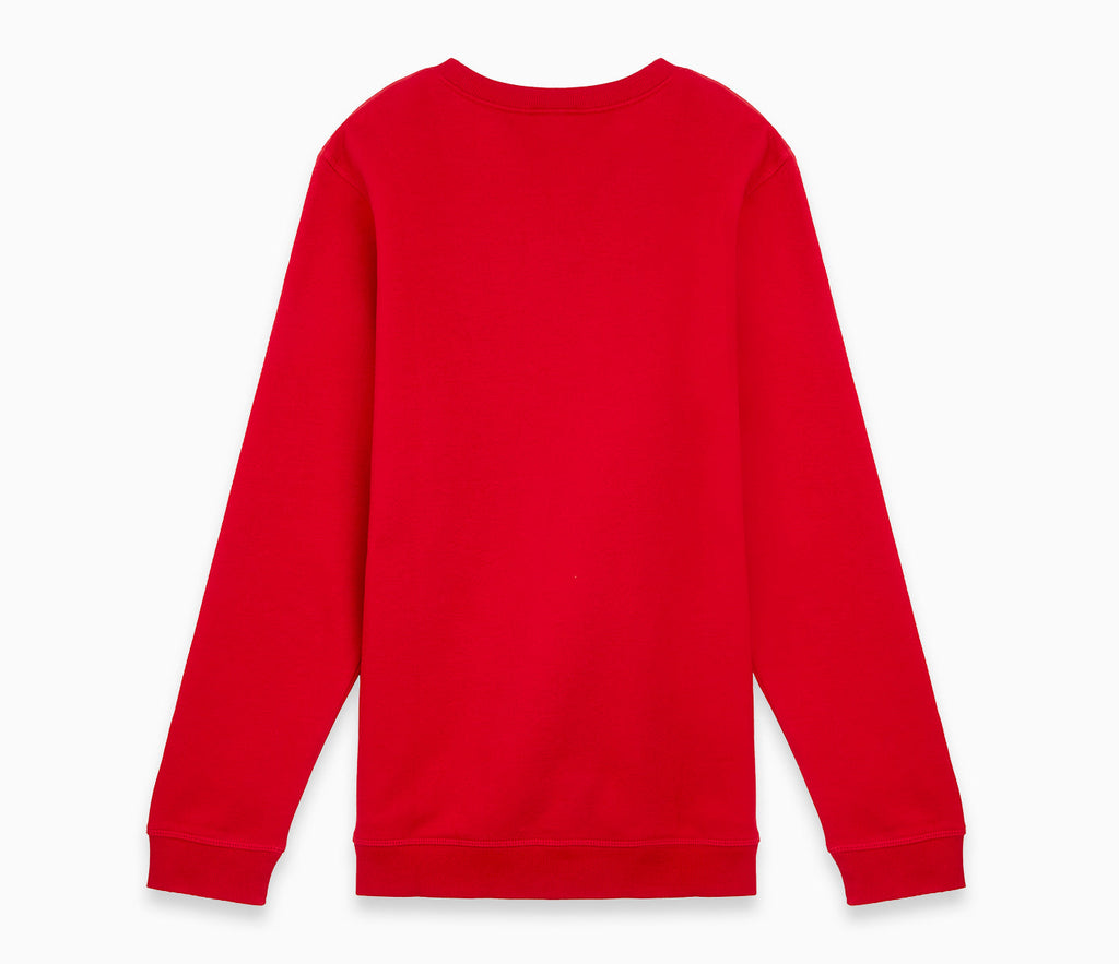V-Neck Sweatshirt - Red