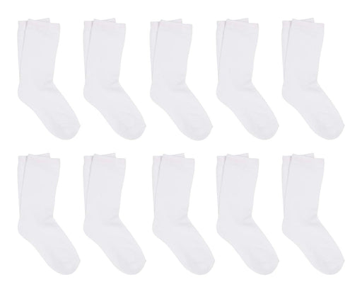 10 Pack Of Ankle Socks - White