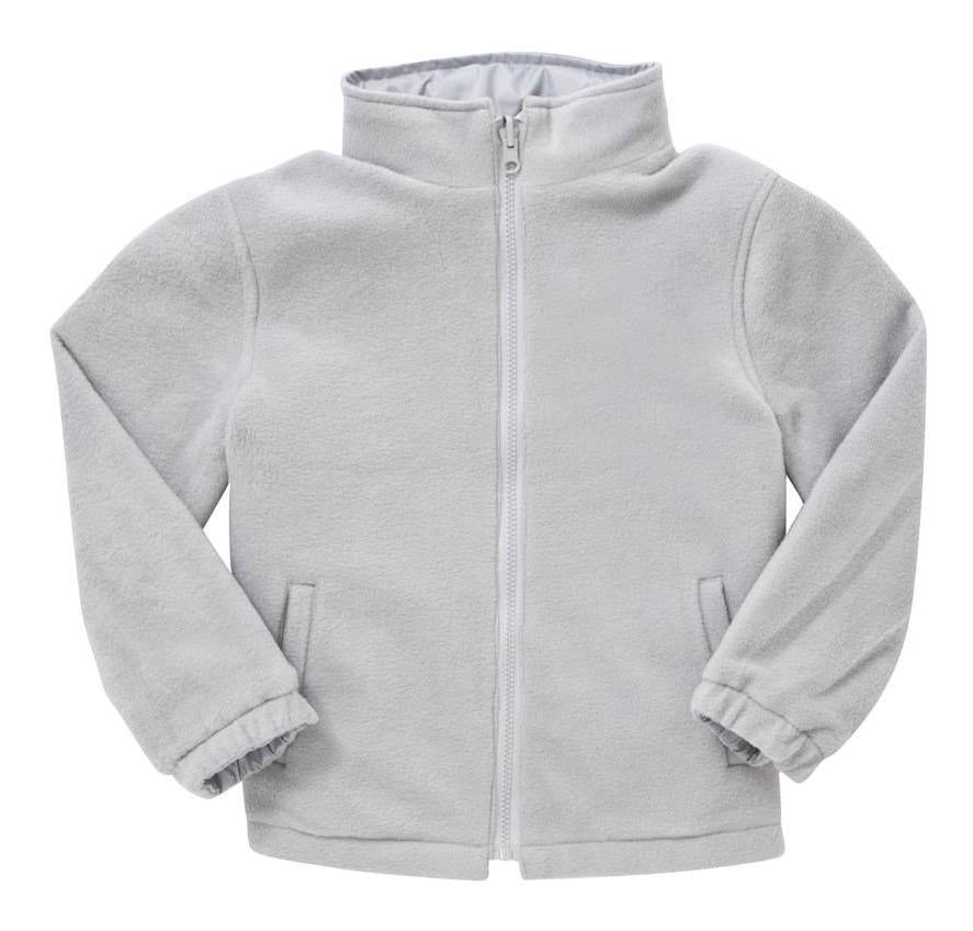 Plain Reversible Fleece Jacket - Grey