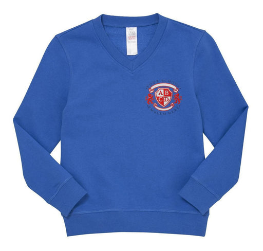 V-Neck Sweatshirt - Royal Blue