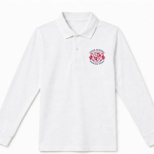 Polo Shirt - Long Sleeve - White